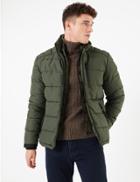 Marks & Spencer Quilted Puffer Jacket With Thermowarmth&trade; Khaki