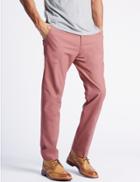Marks & Spencer Slim Fit Pure Cotton Chinos Dusky Pink