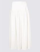 Marks & Spencer Drop Waist Maxi Skirt Winter White