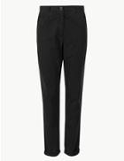 Marks & Spencer Pure Cotton Tapered Leg Chinos Black