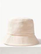Marks & Spencer Pure Cotton Modern Bucket Sun Hat Ecru