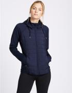 Marks & Spencer Hooded Zip Through Jacket Navy