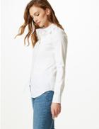 Marks & Spencer Cotton Rich Button Detailed Shirt Soft White