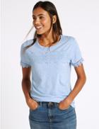 Marks & Spencer Pure Cotton Short Sleeve T-shirt Cornflower