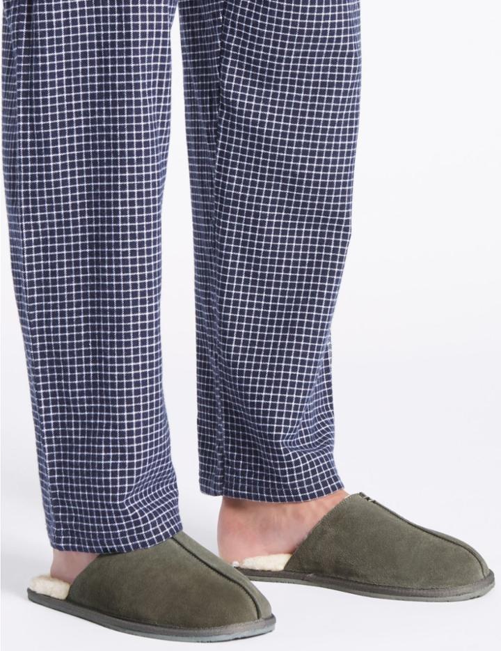 Marks & Spencer Shearling Slip-on Mule Slippers Grey