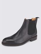 Marks & Spencer Leather Pull-on Chelsea Boots Black