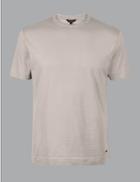 Marks & Spencer Supima&reg; Cotton Crew Neck T-shirt Neutral