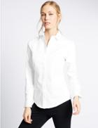 Marks & Spencer Cotton Rich Perfect Shirt White