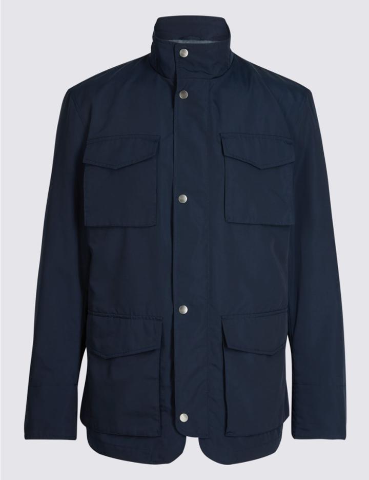 Marks & Spencer Modern City Jacket With Stormwear&trade; Navy
