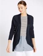 Marks & Spencer Flossi Open Front Cardigan Navy