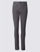 Marks & Spencer Panel Detail Mid Rise Skinny Leg Jeans Grey