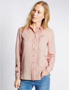 Marks & Spencer Long Sleeve Shirt Pink
