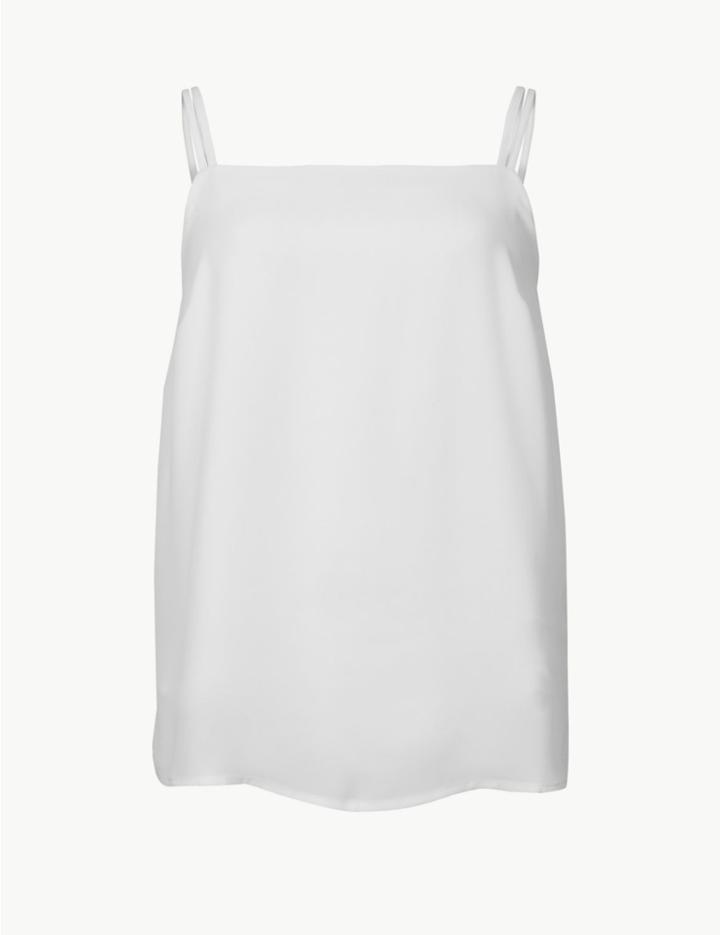 Marks & Spencer Square Neck Camisole Top White