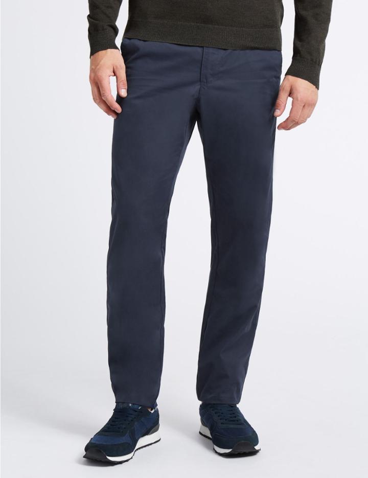 Marks & Spencer Cotton Rich Slim Fit Chinos Navy