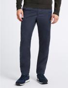 Marks & Spencer Cotton Rich Slim Fit Chinos Navy