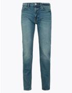 Marks & Spencer Straight Vintage Wash Jeans Medium Blue
