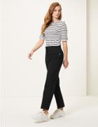 Marks & Spencer Straight Leg 7/8th Trousers Black