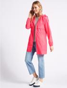 Marks & Spencer Ripstop Parka With Stormwear&trade; Bright Pink