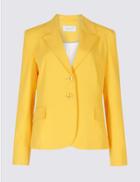 Marks & Spencer Single Breasted Blazer Yellow