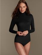 Marks & Spencer Heatgen&trade; Polo Neck Thermal Body Black