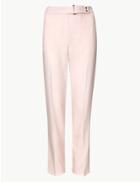 Marks & Spencer Straight Leg Trousers Light Pink