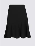 Marks & Spencer Frill Skater Mini Skirt Black
