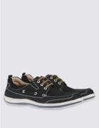 Marks & Spencer Leather Lace-up Shoes Navy