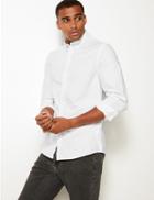 Marks & Spencer Slim Fit Oxford Shirt With Stretch
