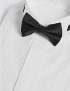 Marks & Spencer Textured Twill Bow Tie Black