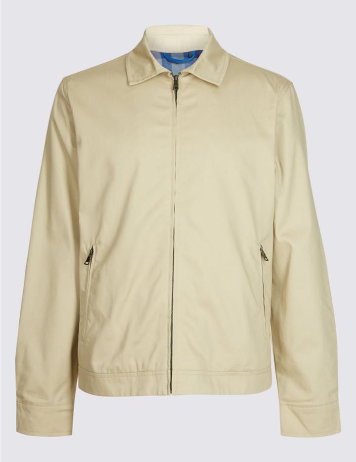 Marks & Spencer Pure Cotton Jacket With Stormwear&trade; Stone