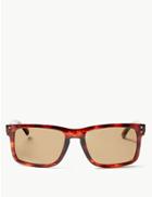 Marks & Spencer Polarised Rectangular Sunglasses Brown Mix