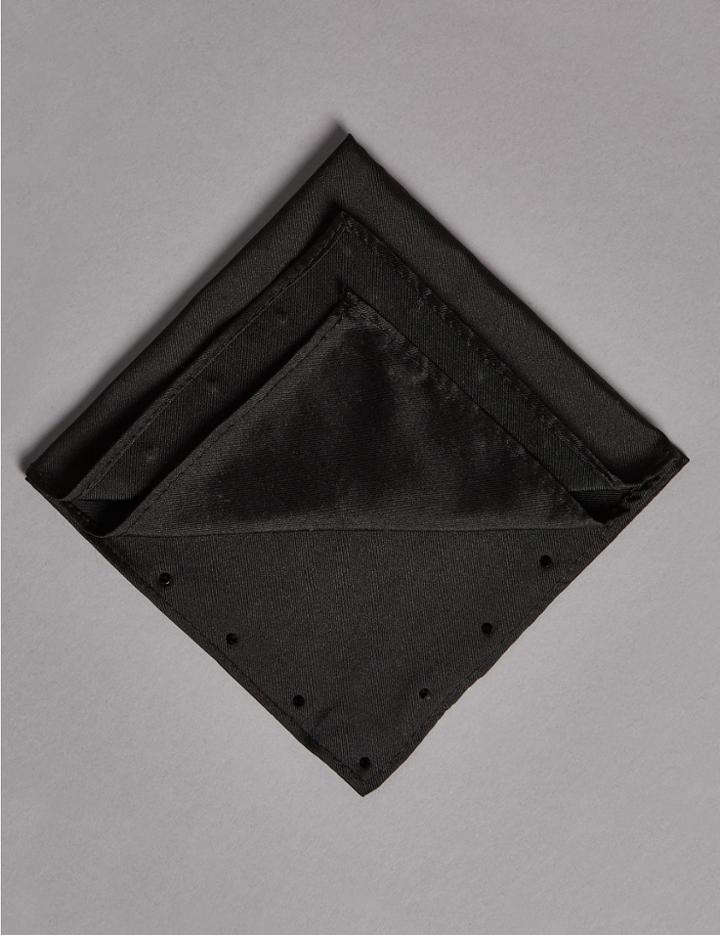 Marks & Spencer Pure Silk Tie Made With Swarovski&reg; Elements Black