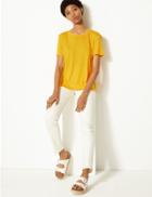 Marks & Spencer Relaxed Fit T-shirt Yellow