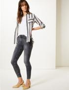 Marks & Spencer Ivy Skinny Ankle Grazer Jeans Grey