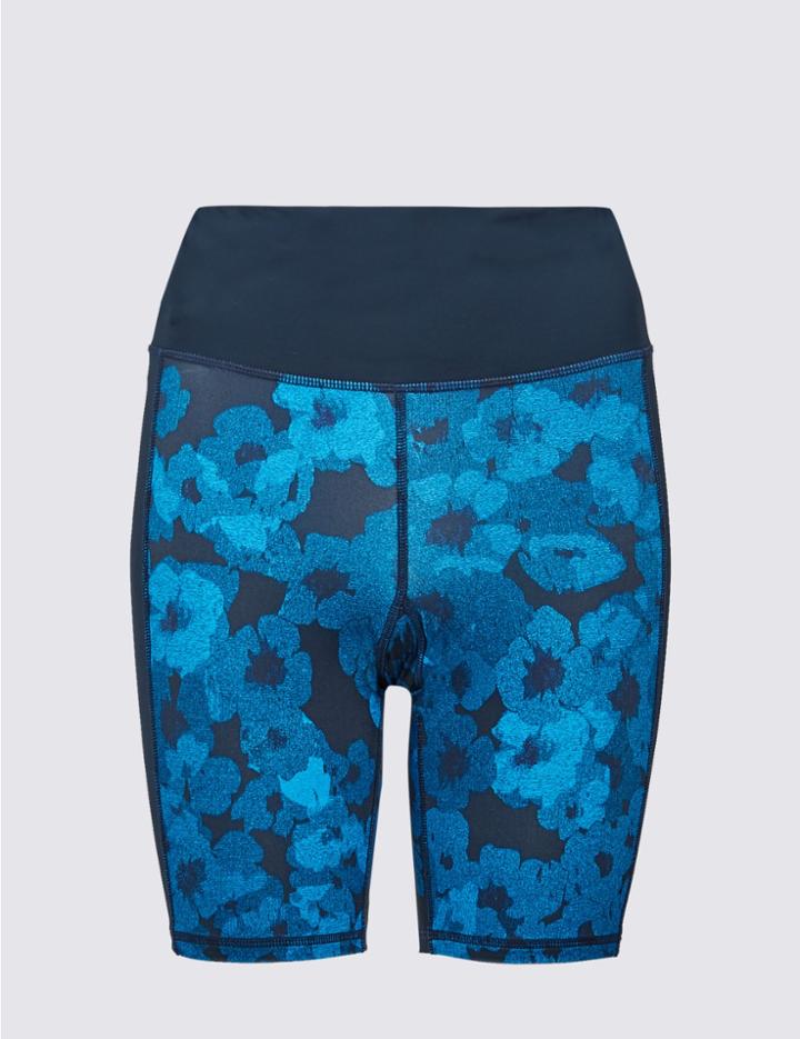 Marks & Spencer Floral Print Swim Shorts Navy Mix