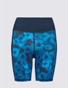 Marks & Spencer Floral Print Swim Shorts Navy Mix