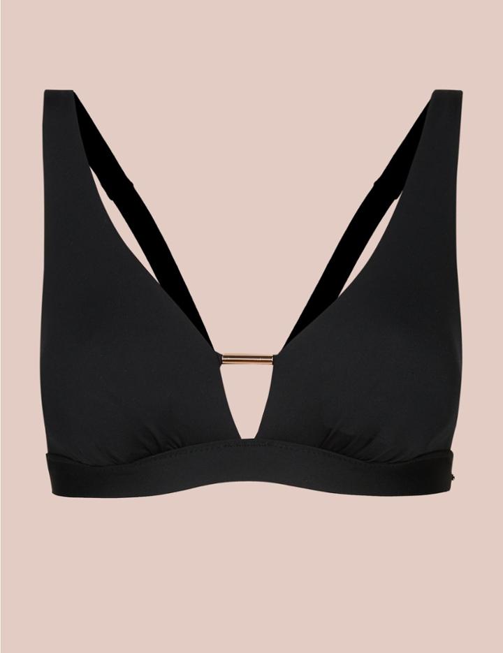 Marks & Spencer Non-wired Plunge Bikini Top Black