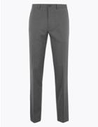 Marks & Spencer Tailored Fit Stretch Trousers Grey