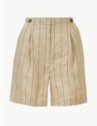 Marks & Spencer Striped Linen Shorts Multi/neutral
