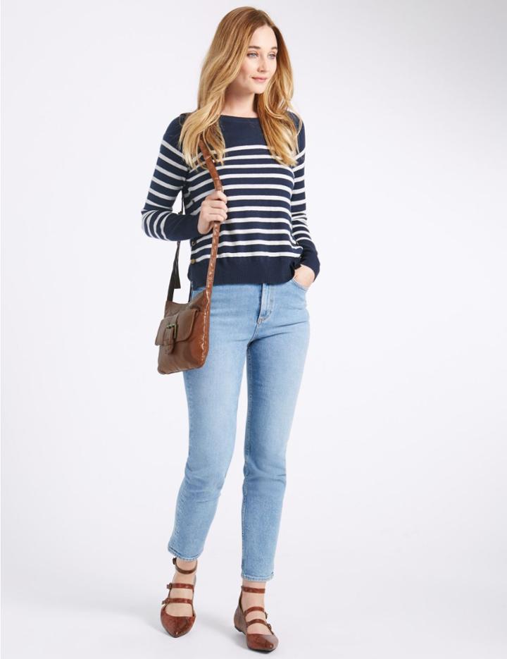 Marks & Spencer Faux Leather Across Body Bag Tan