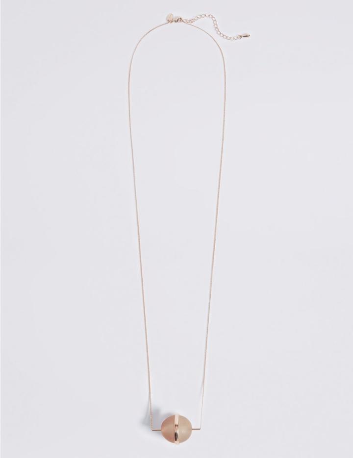 Marks & Spencer Circle Ball Necklace Rose Mix