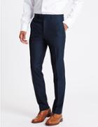 Marks & Spencer Indigo Modern Slim Fit Trousers Indigo