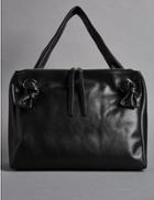 Marks & Spencer Leather Eyelet Tote Bag Black