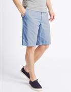 Marks & Spencer Pure Cotton Striped Shorts Navy Mix