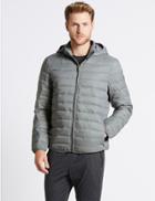 Marks & Spencer Lightweight Hooded Jacket With Stormwear&trade; Grey