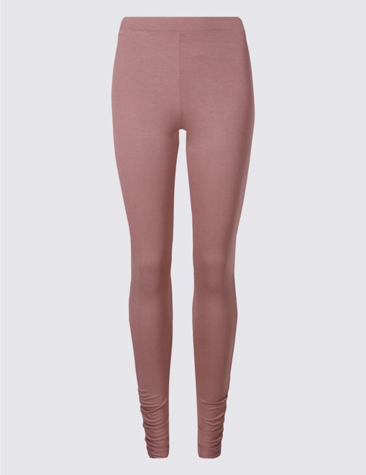 Marks & Spencer Ruched Leggings Cocoa