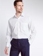 Marks & Spencer 2in Longer Cotton Blend Shirt With Pocket Multi