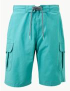 Marks & Spencer Quick Dry Lace Up Swim Shorts Soft Turquoise