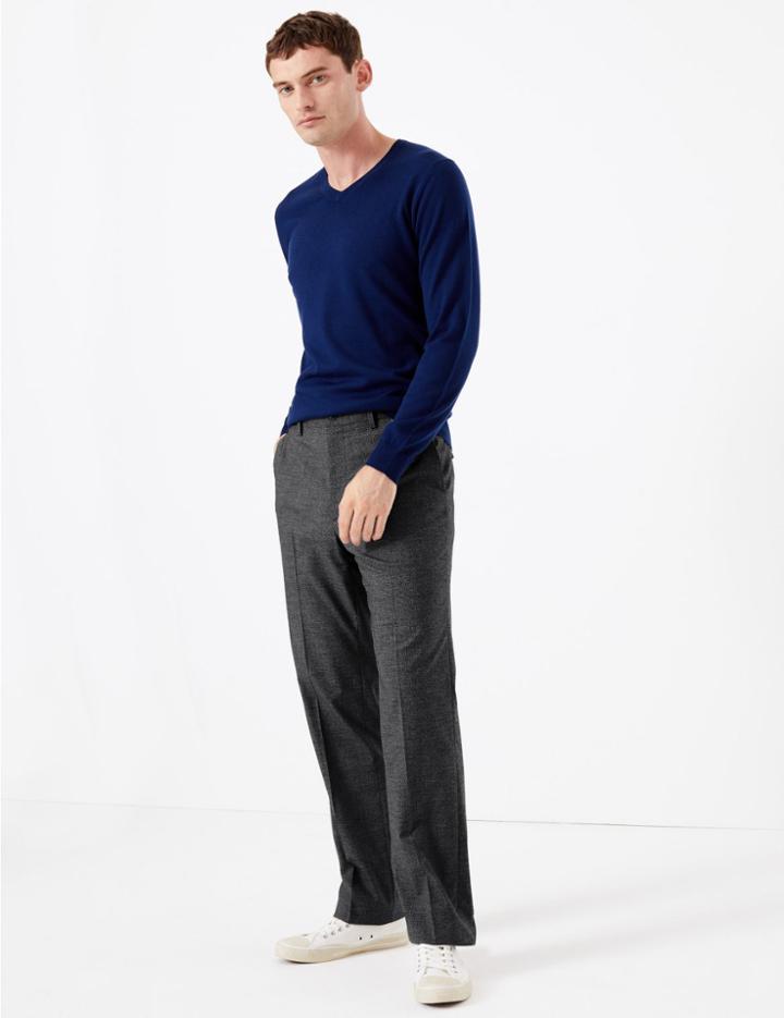 Marks & Spencer Regular Fit Stretch Trousers