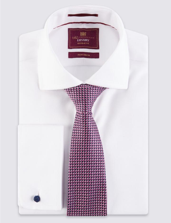Marks & Spencer 2 Pack Geometric Print Tie Navy Mix